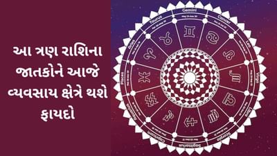 આજનું રાશિફળ વીડિયો: આ ત્રણ રાશિના જાતકોને આજે વ્યવસાય ક્ષેત્રે થશે ફાયદો, જાણો કેવો રહેશે તમારો આજનો દિવસ