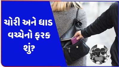 ચોરી અને ધાડ વચ્ચે શું છે અંતર ? જાણો કાયદા અનુસાર આ બન્ને ગુનાની સજા