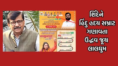 રાજસ્થાનમાં લાગેલા CM શિંદેના એક પોસ્ટરને લઈને ઘમાસાણ, સંજય રાઉતને કહ્યું માત્ર બાળા સાહેબ હતા 'હિંદુ હ્રદય સમ્રાટ' - વાંચો