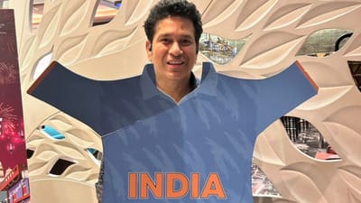 વર્લ્ડકપની ફાઈનલ મેચ જોવા માટે સચિન તેંડુલકર અમદાવાદ પહોંચ્યો