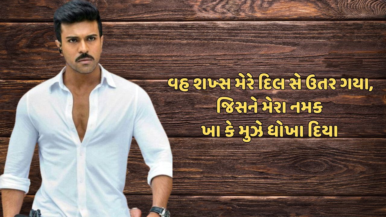 વહ શખ્સ મેરે દિલ સે ઉતર ગયા, જિસને મેરા નમક ખા કે મુઝે ધોખા દિયા 