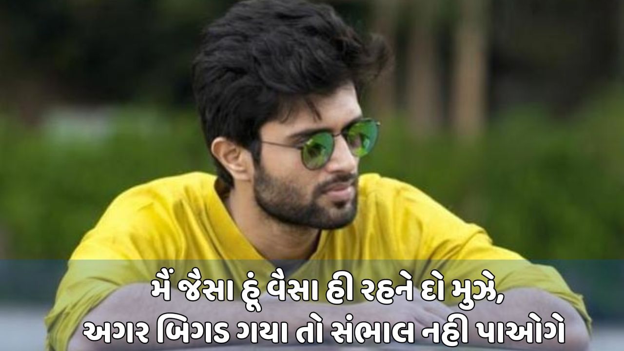 મૈં જૈસા હૂં વૈસા હી રહને દો મુઝે,અગર બિગડ ગયા તો સંભાલ નહી પાઓગે 