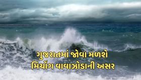 મિચોંગ વાવાઝોડાની અસરથી ગુજરાતમાં માવઠાની શકયતા મિચોંગ વાવાઝોડાની અસરથી ગુજરાતમાં માવઠાની શકયતા