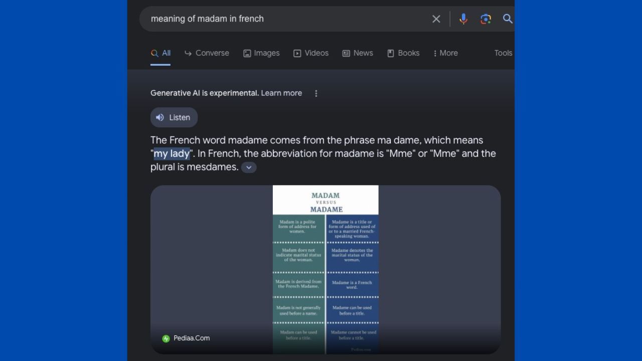 જ્યારે મેમનો આપણે મતબલ કાઢીએ છીએ ત્યારે તેનો ગુગલમાં મતબલ મહિલાઓ સાથે વિનમ્રતા સાથે વાત કરવા અથવા સંબોધન કરવામાં થાય છે.