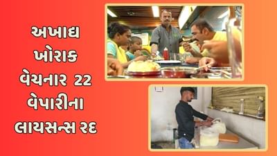 વડોદરાના જાણીતા રેસ્ટોરેન્ટ, ફરસાણ, મીઠાઇ વિક્રેતાઓ સામે કાર્યવાહી, 22 વેપારીના લાયસન્સ રદ, જુઓ વીડિયો
