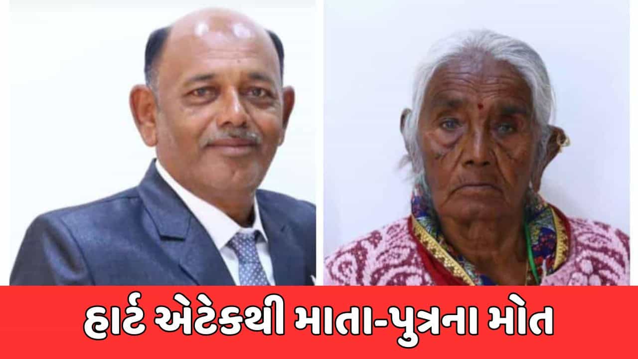 મહીસાગર : લુણાવાડામાં હાર્ટ એટેકથી માતા-પુત્રના મોત, પુત્રના મૃત્યુ બાદ 5 મિનિટમાં જ માતાએ ગુમાવ્યો જીવ