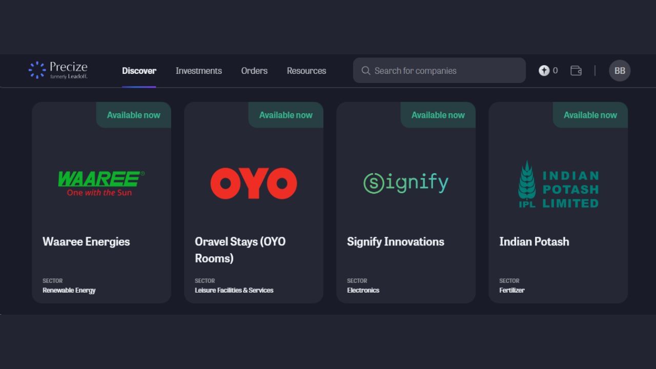 તમે OYO Rooms કંપનીના શેર અનલિસ્ટેડ માર્કેટમાંથી https://www.precize.in વેબસાઈટ પરથી લઈ શકો છો. શેરની ખરીદી કેવી રીતે કરવી તેની સંપૂર્ણ માહિતી આ સ્ટોરીના અંતમાં એક લિંક દ્વારા આપવામાં આવી છે.