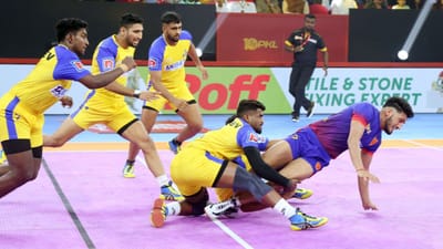 મેચની શરૂઆત બંને પક્ષોને પ્રારંભિક મિનિટોમાં જોરદાર ટક્કર સાથે થઈ હતી. શરૂઆતની ટકકરમાં બંને ટીમોએ બે-બે પોઇન્ટ મેળવ્યા હતા, જેમાં અજિંક્ય પવાર અને નવીન કુમારે તેમની ટીમને આઉટ કરી હતી. કોઈ પણ પક્ષ પહેલા નમતું જોખવા તૈયાર ન હતો, અને તમિલ થલાઇવ્સે પાછળથી ખૂબ જ મજબૂત દેખાવ કર્યો હતો. 