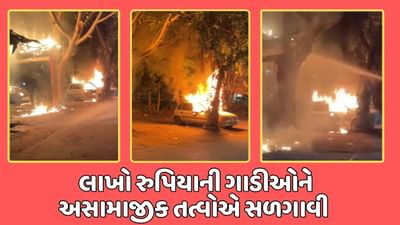 રાજકોટ વીડિયો : એરપોર્ટ રોડ પર અસામાજિક તત્વોનો આતંક, રાત્રીના સમયે અજાણ્યા શખ્સોએ વાહનો સળગાવ્યા રાજકોટ વીડિયો : એરપોર્ટ રોડ પર અસામાજિક તત્વોનો આતંક, રાત્રીના સમયે અજાણ્યા શખ્સોએ વાહનો સળગાવ્યા