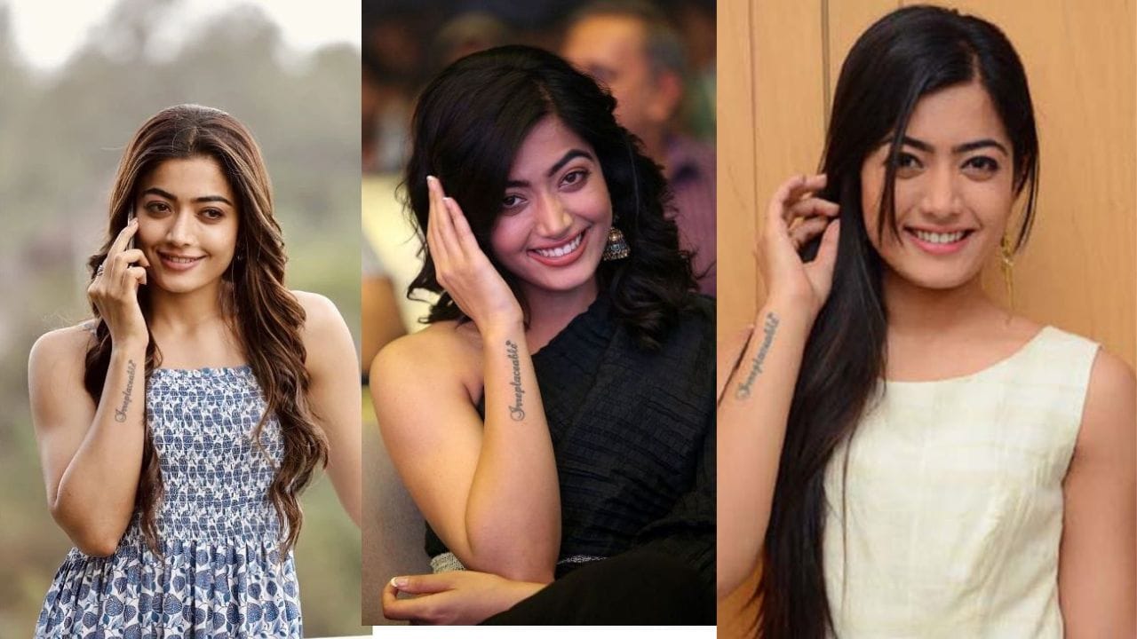 સાઉથ ઈન્ડસ્ટ્રીથી બોલિવુડમાં પગ રાખનારી અભિનેત્રી રશ્મિકા મંદાના પોતાના લુકની સાથે ટેટુને લઈને પણ ચર્ચામાં રહે છે.રશ્મિકાએ તેના જમણા હાથના કાંડા પર ટેટૂ બનાવ્યું છે. તેણે આ ટેટૂ વર્ષ 2018માં કરાવ્યું હતું. તેમાં લખેલું છે (Irreplaceable) એટલે કે સ્થિર વ્યક્તિત્વ અથવા જે ક્યારેય બદલી શકાતું નથી 