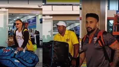 લિજેન્ડ્સ ક્રિકેટ લીગની ક્વોલિફાયર-1 માટે હરભજનસિંહ અને સુરેશ રૈનાની ટીમ સુરત આવી પહોંચી, જુઓ વીડિયો