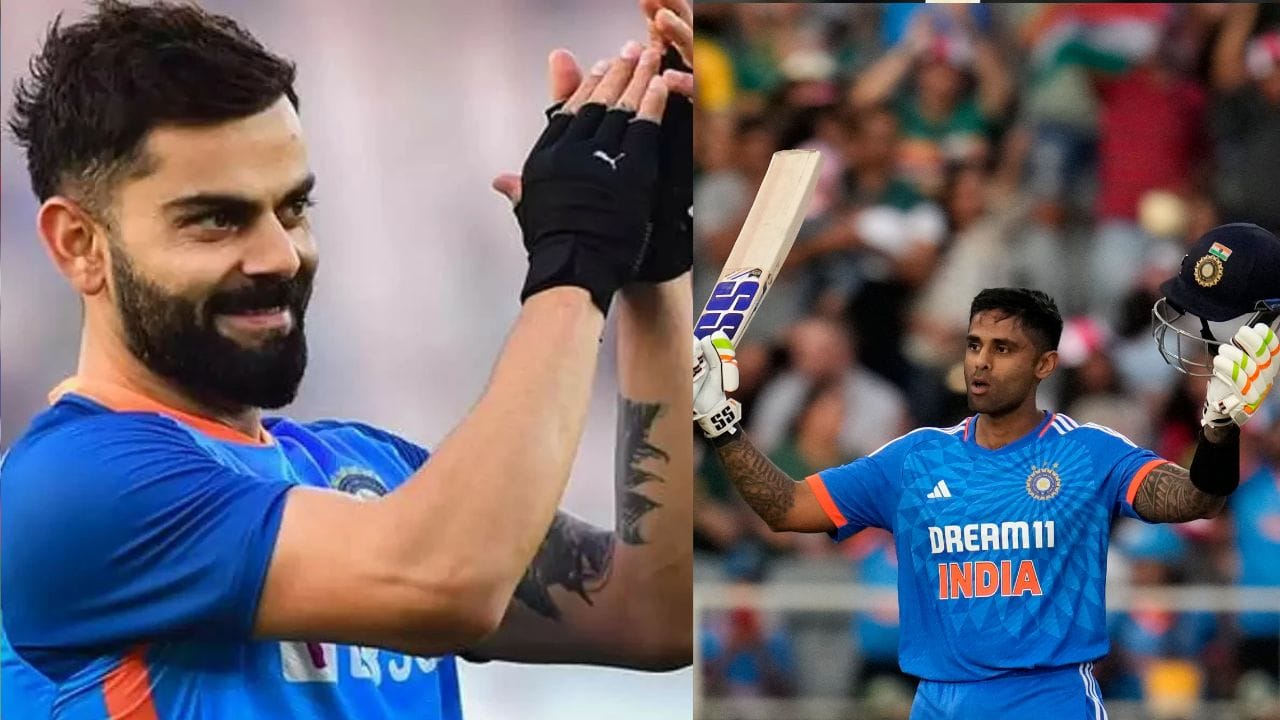 અત્યાર સુધી સૂર્યકુમાર યાદવે ઈન્ટરનેશનલ T20 મેચમાં 123 સિક્સર ફટકારી છે. તો વિરાટ કોહલી 117 છગ્ગા સાથે ત્રીજા સ્થાને છે. 