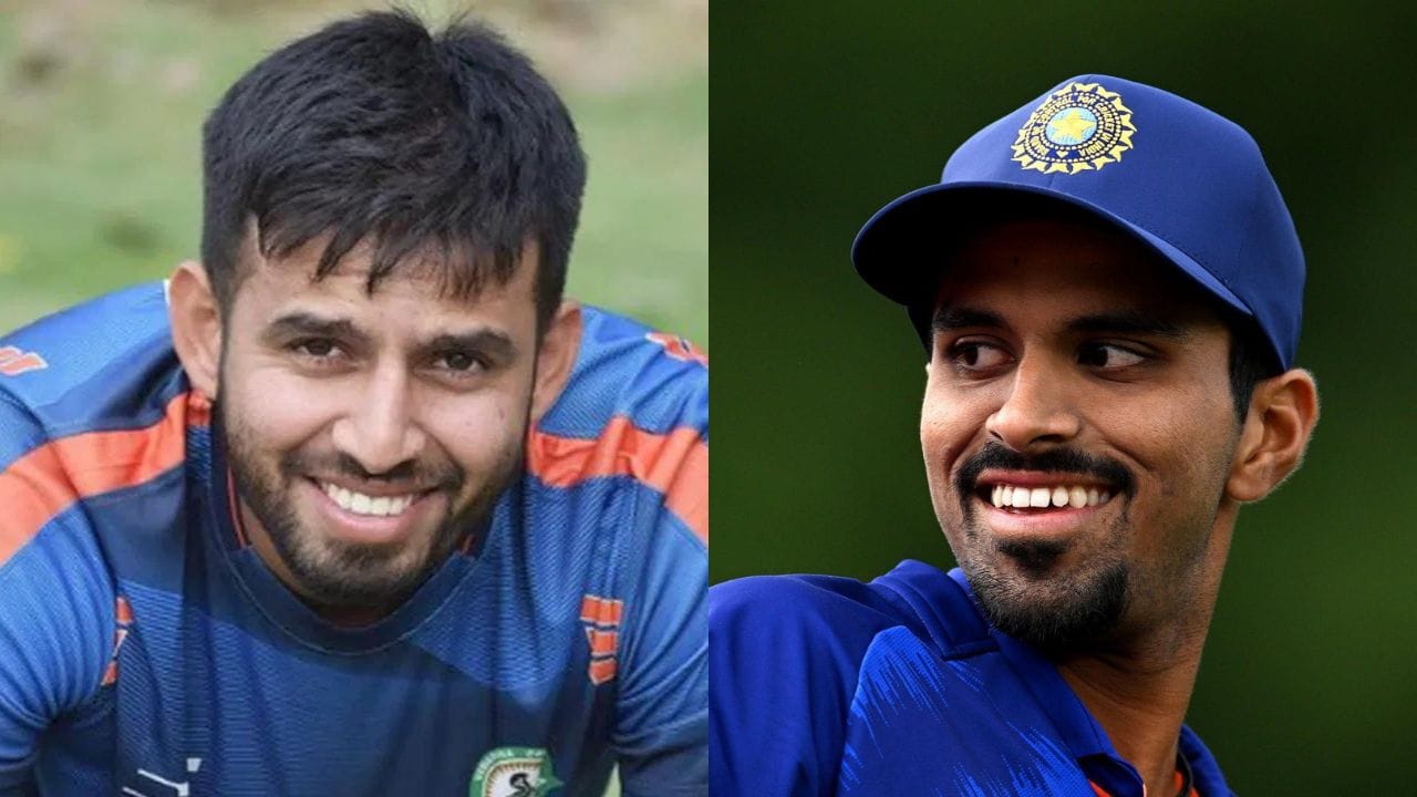 તિલક વર્મા, જીતેશ શર્મા, વોશિંગ્ટન સુંદર અને આવેશ ખાન મીડિય કટ ફૂલ દાઢીમાં ચાર્મિંગ લાગી રહ્યા છે.