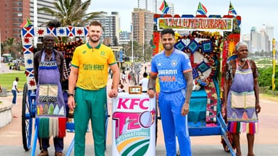  ભારત અને દક્ષિણ આફ્રિકા વચ્ચે T20 શ્રેણીની પ્રથમ મેચ 10 ડિસેમ્બર, રવિવારે રમાશે. આ મેચ સ્થાનિક સમય અનુસાર સાંજે 4 વાગ્યે શરૂ થશે. પરંતુ ભારતીય સમય અનુસાર તે સાંજે 7:30 વાગ્યે શરૂ થશે. ટોસ મેચના અડધો કલાક પહેલા એટલે કે ભારતીય સમય અનુસાર સાંજે 7 વાગ્યે થશે. આ સિરીઝમાં દક્ષિણ આફ્રિકાની કપ્તાની એઈડન માર્કરામના હાથમાં છે.