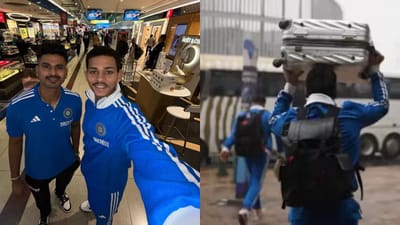 વીડિયો: સાઉથ આફ્રિકામાં લાચાર બન્યા ભારતીય ક્રિકેટર્સ, માથા પર ટ્રોલી લઈને ભાગ્યા