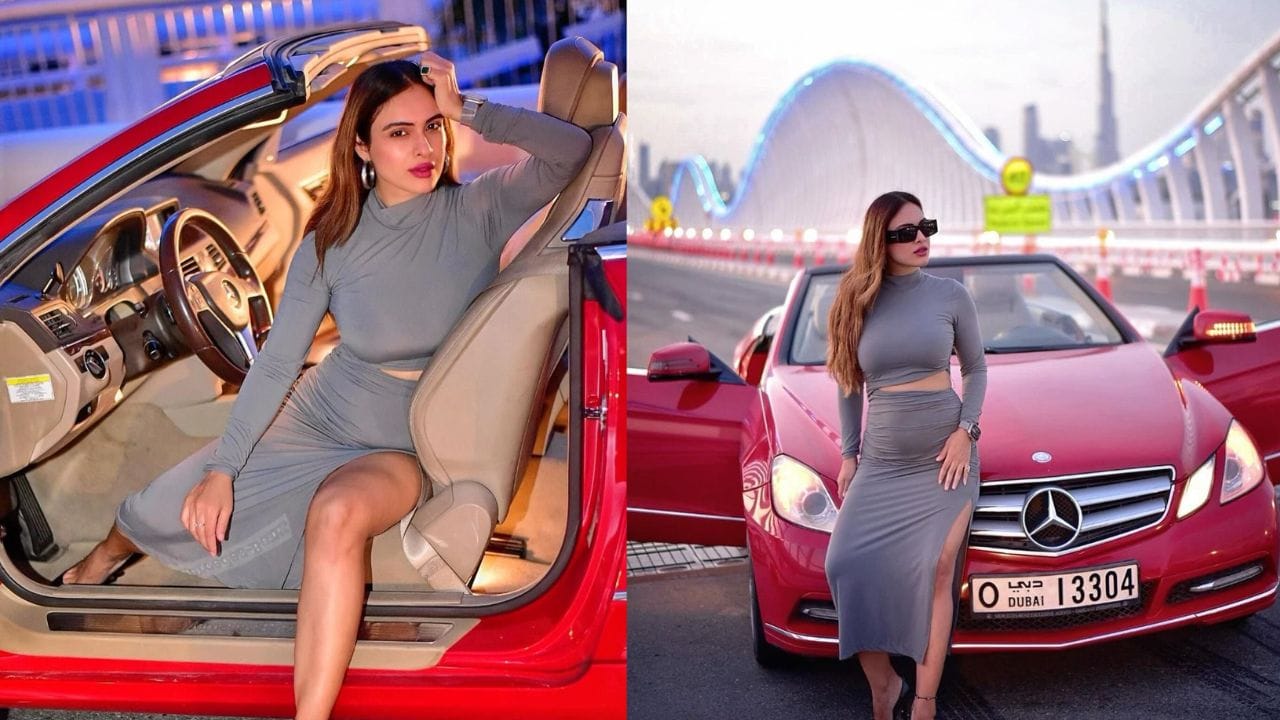 તસવીરોમાં તમે જોઈ શકો છો કે નેહા કેવી રીતે દુબઈમાં મજા મણિ રહી છે અને પોઝ આપી રહી છે. નેહાએ આ ખૂબ જ સુંદર ગ્રે કલરના ડ્રેસ સાથે બ્લેક કલરની હાઈ હીલ્સ પહેરી છે. સાથે જ નેહાએ બ્લેક ગોગલ્સ સાથે પોતાનો લુક કમ્પ્લીટ કર્યો છે.