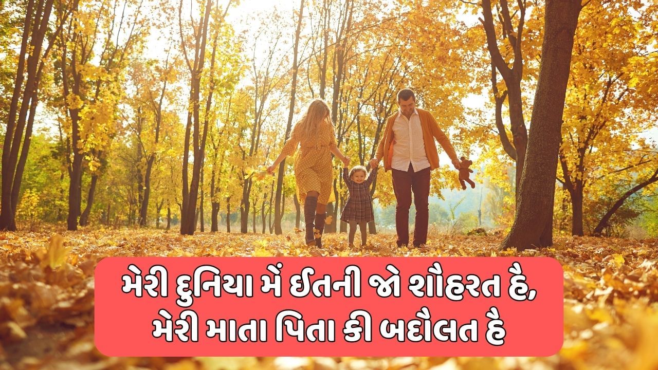 મેરી દુનિયા મેં ઈતની જો શૌહરત હૈ, મેરી માતા પિતા કી બદૌલત હૈ