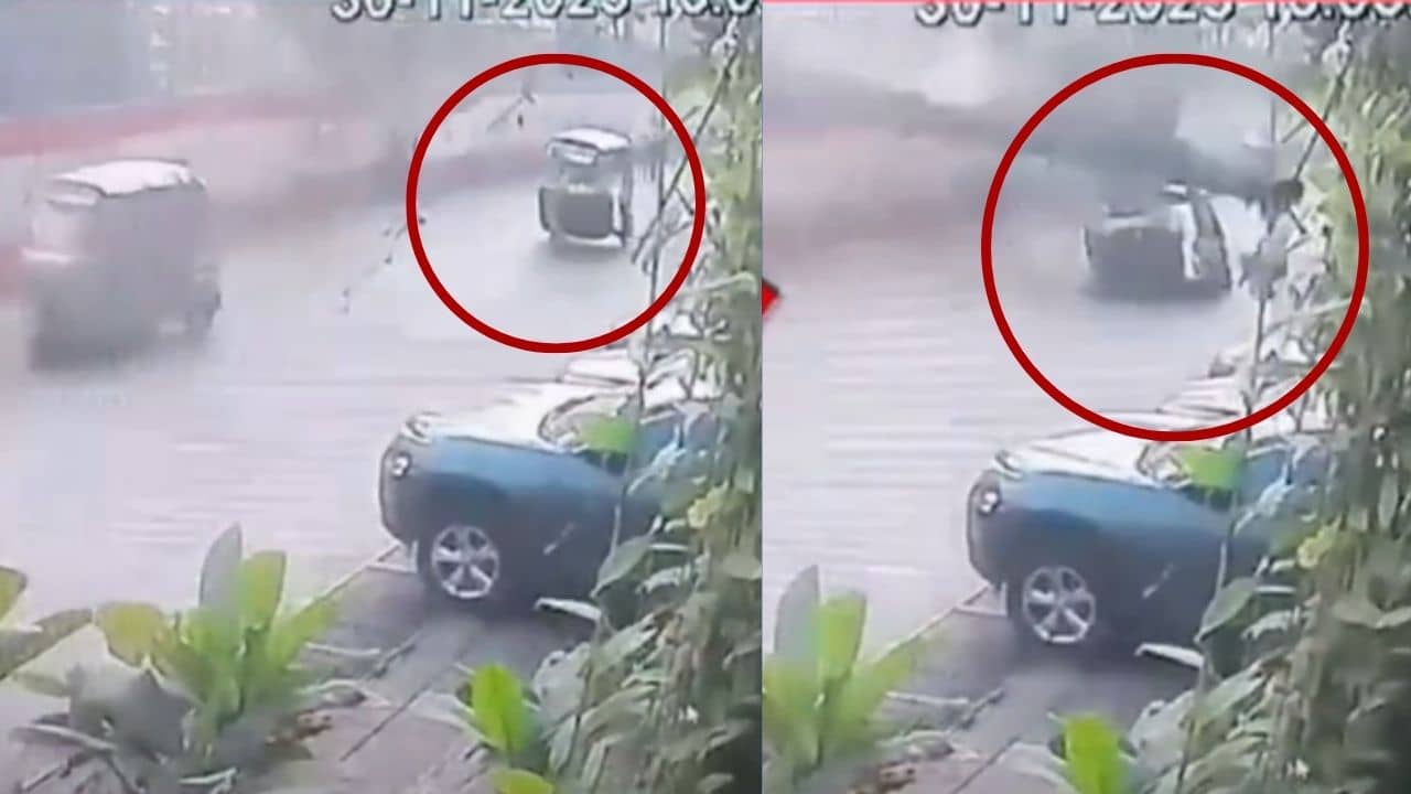 સુરત : મેટ્રો ટ્રેનની કામગીરીમાં ગંભીર બેદરકારી, ક્રેનમાંથી કાટમાળ પડતા રીક્ષાનો કચ્ચરઘાણ નીકળ્યો, જુઓ સીસીટીવી વિડીયો