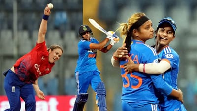 ભારતીય મહિલા ક્રિકેટ ટીમે ઈંગ્લેન્ડ સામેની ત્રણ મેચની T20 શ્રેણીની હાર સાથે શરૂઆત થઈ છે. હરમનપ્રીત કૌરની કેપ્ટનશીપ હેઠળની ટીમને બુધવારે મુંબઈના વાનખેડે સ્ટેડિયમમાં 38 રને હારનો સામનો કરવો પડ્યો હતો. ડેનિયલ વોટ (75) અને નેટ સાયવર બ્રન્ટ (77)ની શાનદાર અડધી સદી ફટકારી ઈંગ્લેન્ડે 197/6નો મોટો સ્કોર બનાવ્યો હતો. જવાબમાં ભારતીય ટીમ નિર્ધારિત 20 ઓવરમાં 6 વિકેટે 159 રન જ બનાવી શકી હતી. ઓપનિંગ બેટ્સમેન શેફાલી વર્મા (52)ની અડધી સદીની ઇનિંગ્સ બરબાદ થઈ ગઈ હતી. તેણે ભારત માટે સૌથી વધુ રન બનાવ્યા હતા.