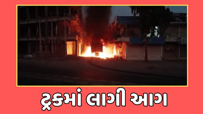 રાજકોટ : વિંછીયા-જસદણ રોડ પર રેતી ભરેલી ટ્રકમાં લાગી આગ, જુઓ વીડિયો રાજકોટ : વિંછીયા-જસદણ રોડ પર રેતી ભરેલી ટ્રકમાં લાગી આગ, જુઓ વીડિયો