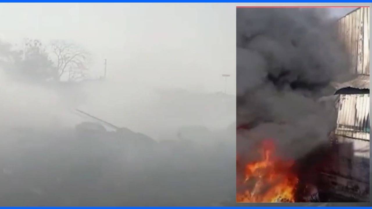 હિંમતનગર વિજાપુર પર ફેક્ટરીમાં ફરીથી આગની ઘટના, 2 ટીમોએ મેળવ્યો કાબૂ