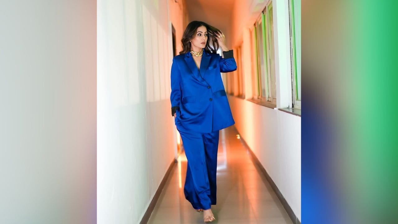 આ તસવીરો શેર કરતી વખતે હિના ખાને કેપ્શન લખ્યું છે કે પ્રેમ શું છે.. અને બ્લુ હાર્ટ ઈમોજી પણ શેર કર્યું.  (Image: Instagram)