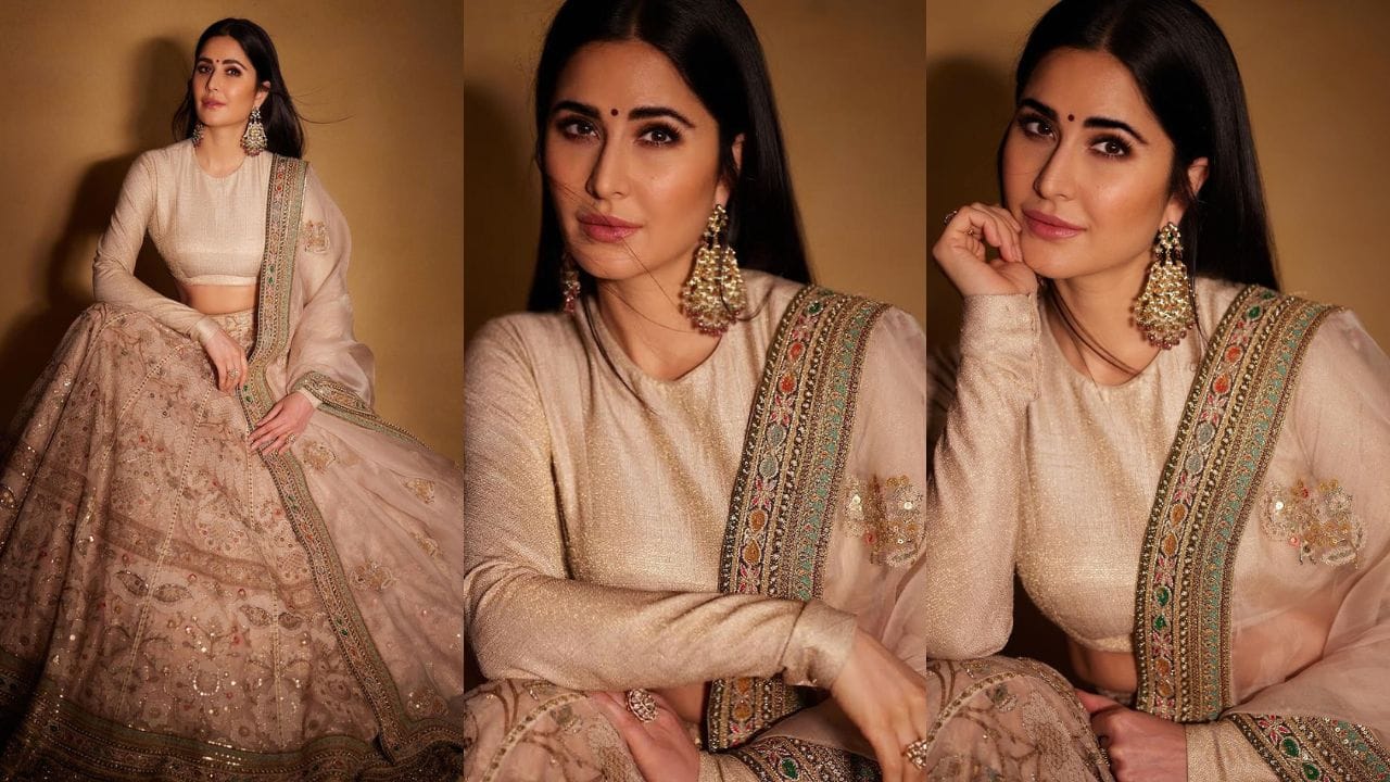 આયરા ખાન-નુપુર શિખરેના લગ્નની રિસેપ્શન પાર્ટીમાં કેટરિના કૈફ લહેંગા ચોલી પહેરેલી જોવા મળી હતી. (Image: Instagram)