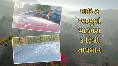 હિલ સ્ટેશન માઉન્ટ આબુ ઠંડીથી ઠુઠવાયુ, માઇનસ 3 ડિગ્રી તાપમાન નોંધાયુ, જુઓ વીડિયો હિલ સ્ટેશન માઉન્ટ આબુ ઠંડીથી ઠુઠવાયુ, માઇનસ 3 ડિગ્રી તાપમાન નોંધાયુ, જુઓ વીડિયો