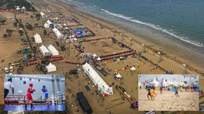 દીવના દરિયાકાંઠે જામ્યો બીચ ગેમ્સ 2024 નો માહોલ, પ્રવાસીઓએ ઉઠાવી પૂરી મોજ, જુઓ