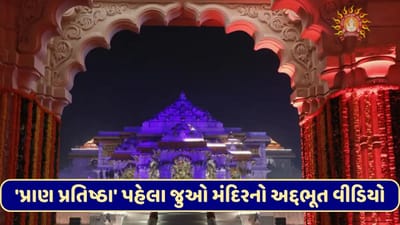 અયોધ્યામાં રામ મંદિરમાં આજે થશે 'પ્રાણ પ્રતિષ્ઠા' તે પહેલા જુઓ મંદિરની અંદરનો અદ્દભૂત વીડિયો