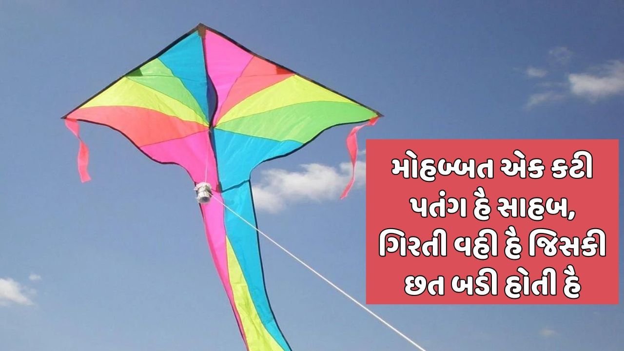 મોહબ્બત એક કટી પતંગ હૈ સાહબ, ગિરતી વહી હૈ જિસકી છત બડી હોતી હૈ