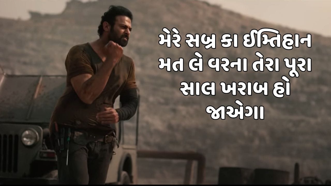 મેરે સબ્ર કા ઈમ્તિહાન મત લે વરના તેરા પૂરા સાલ ખરાબ હો જાએગા  