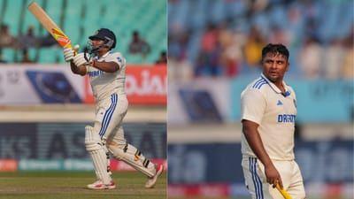 સરફરાઝ ખાને તેની બીજી અડધી સદી ફટકારી છે. આ તેની સતત બીજી અડધી સદી છે. પહેલી ઈનિગ્સમાં 62 રન બનાવી આઉટ થયો હતો. બીજી ઈનિગ્સમાં તેમણે 65 બોલમાં ફિફટી ફટકારી છે.