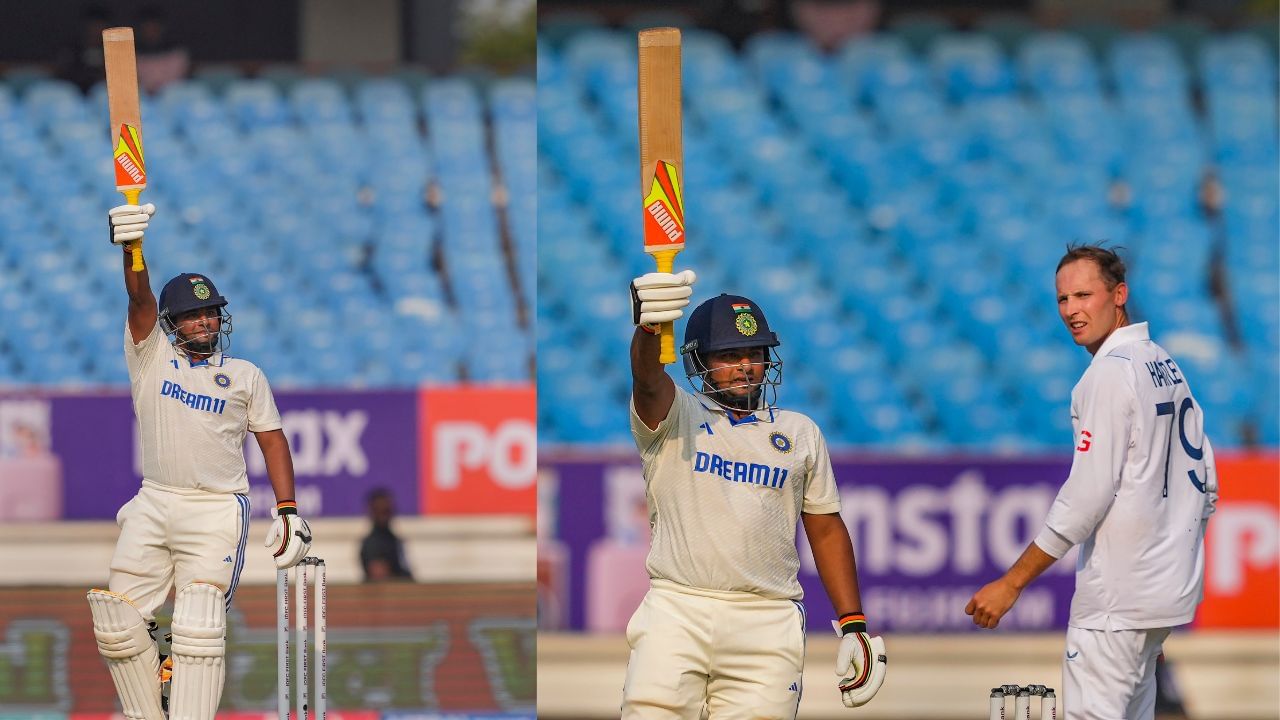 ટીમ ઈન્ડિયાએ ઈંગ્લેન્ડને 557 રનનો ટાર્ગેટ આપ્યો છે. યશસ્વી અને સરફરાઝ વચ્ચે પાંચમી વિકેટ માટે 172 રનની ભાગીદારી થઈ હતી. આ પહેલા શુભમન ગિલ સદી ફટકારવામાં ચૂકી ગયો હતો. તે 91 રન બનાવી રનઆઉટ થયો હતો.