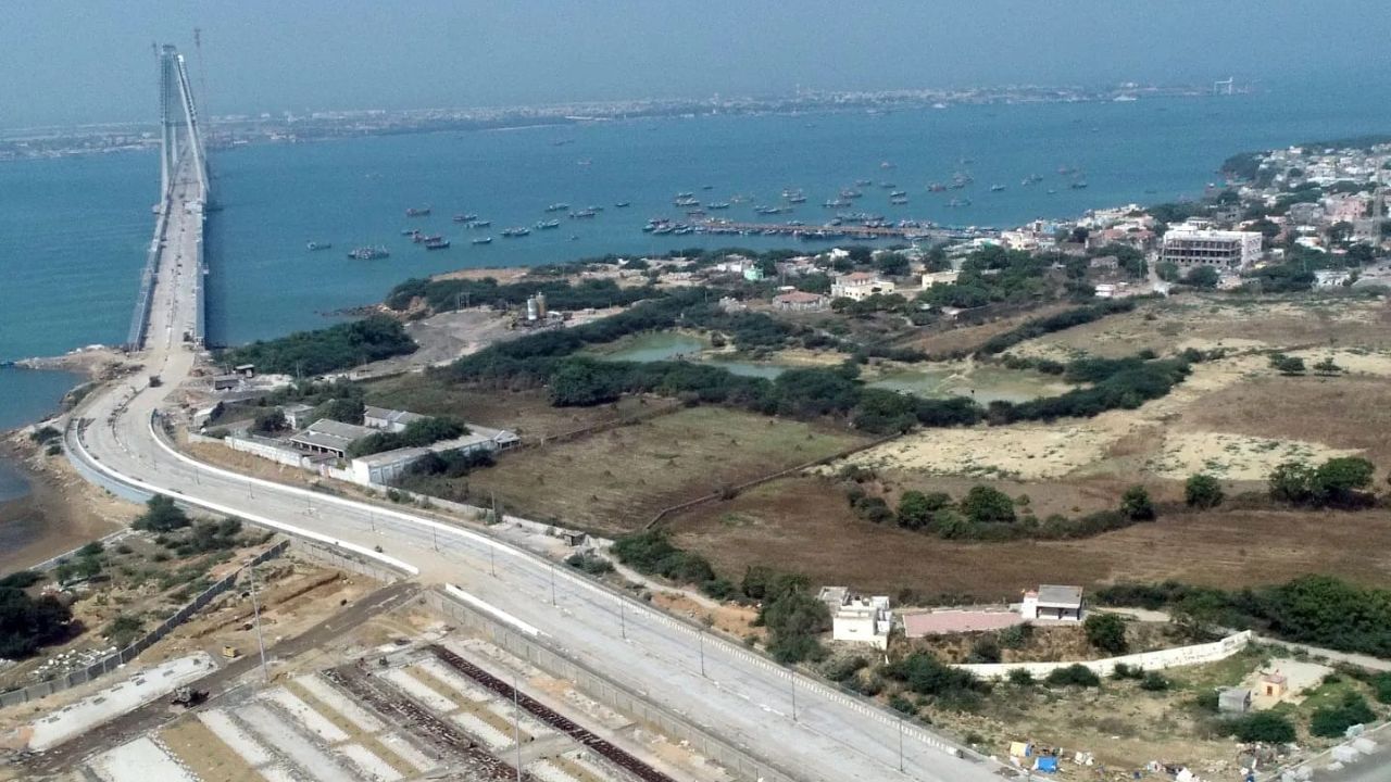 Indias longest cable stayed Bate-Dwarka signature bridge (7)