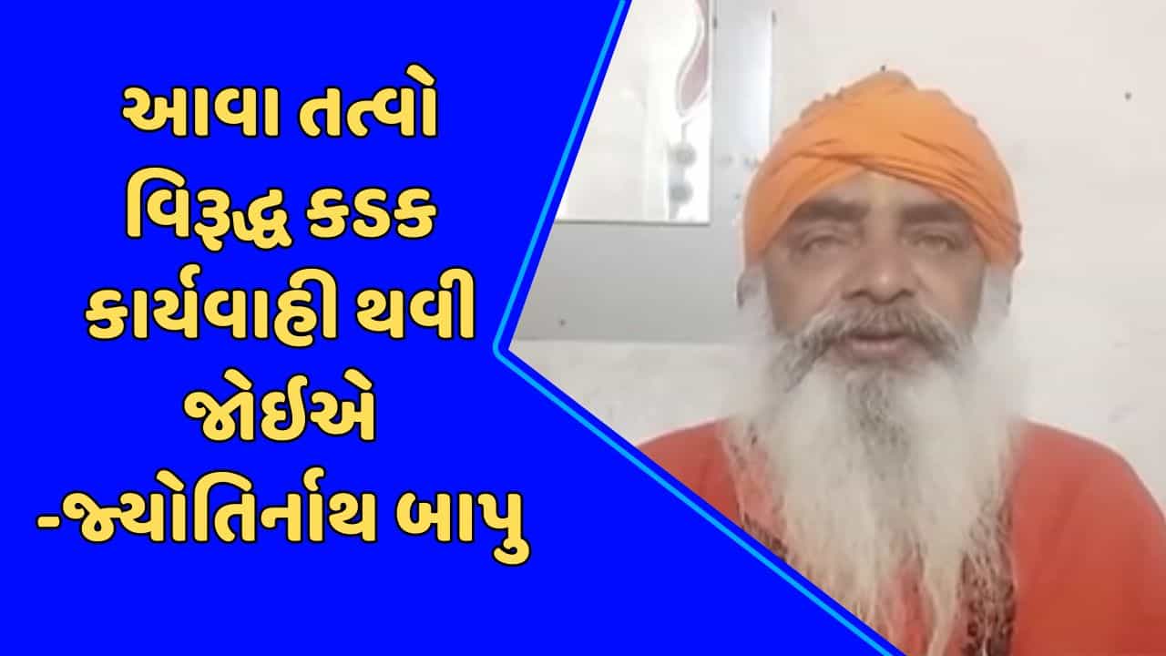 Junagadh: મૌલાના મુફ્તીના ભડકાઉ ભાષણ મામલે હિંદુ ધર્મગુરુઓમાં રોષ, જ્યોતિર્નાથ મહારાજે કડક કાર્યવાહીની માગ કરી, જુઓ Video