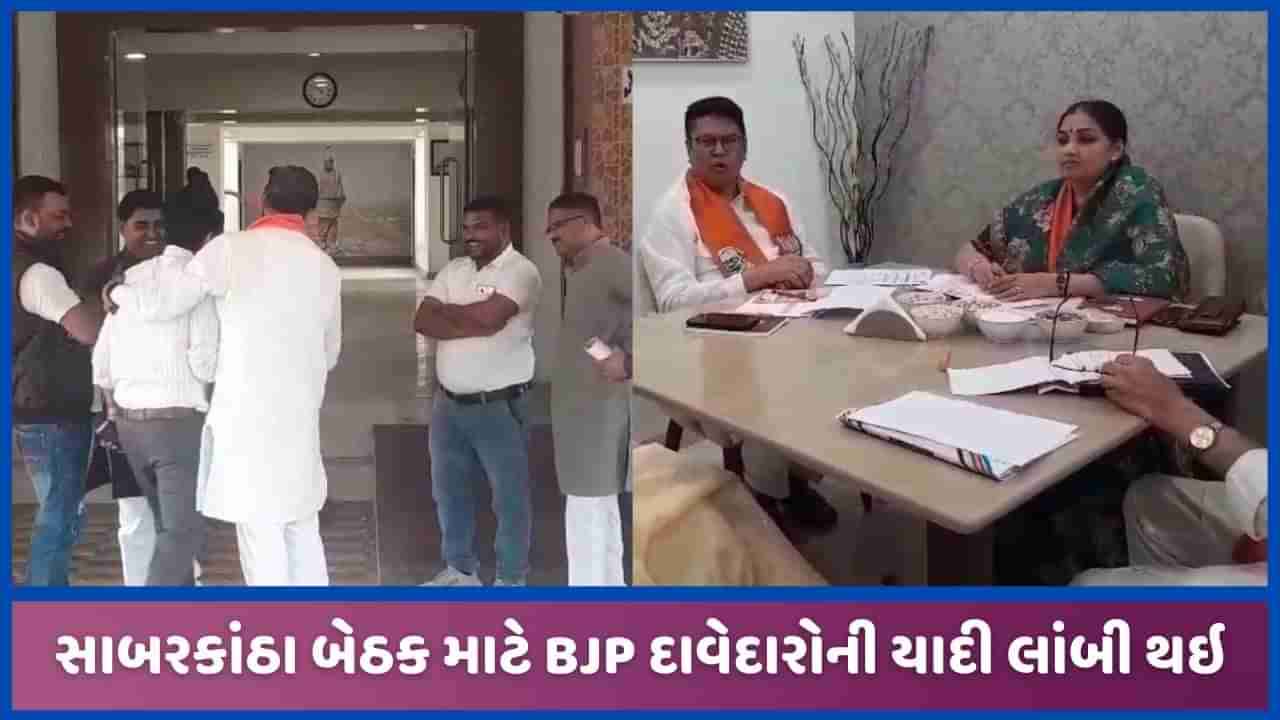 સાબરકાંઠા લોકસભા બેઠક માટે BJP ના દાવેદારોની લાંબી યાદી, ટેકેદારોએ માહોલ ગરમ કર્યો