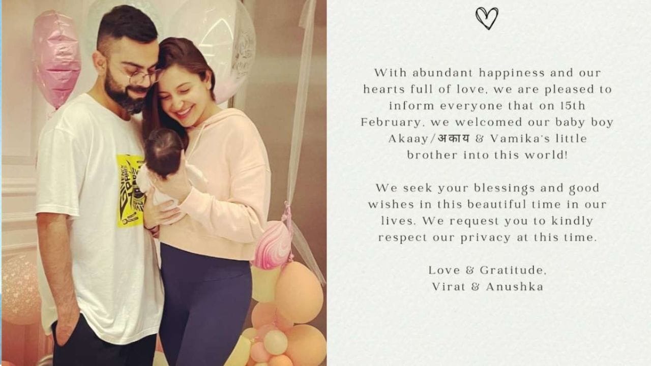 વિરાટ અને અનુષ્કાએ તેમના પુત્રનું નામ રાખ્યું Akaay, જાણો શું છે આ નામનો અર્થ