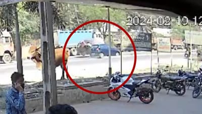 ભરૂચ : રાજપારડી રોડ પર બે કાર વચ્ચે અકસ્માતની ઘટના CCTV કેમેરામાં કેદ થઈ, જુઓ વીડિયો