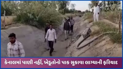 બનાસકાંઠાના ભાભર તાલુકાના સિંચાઈનું પાણી ન મળતા ખેડૂતોમાં રોષ, પાક સુકાવાની ભીતિ