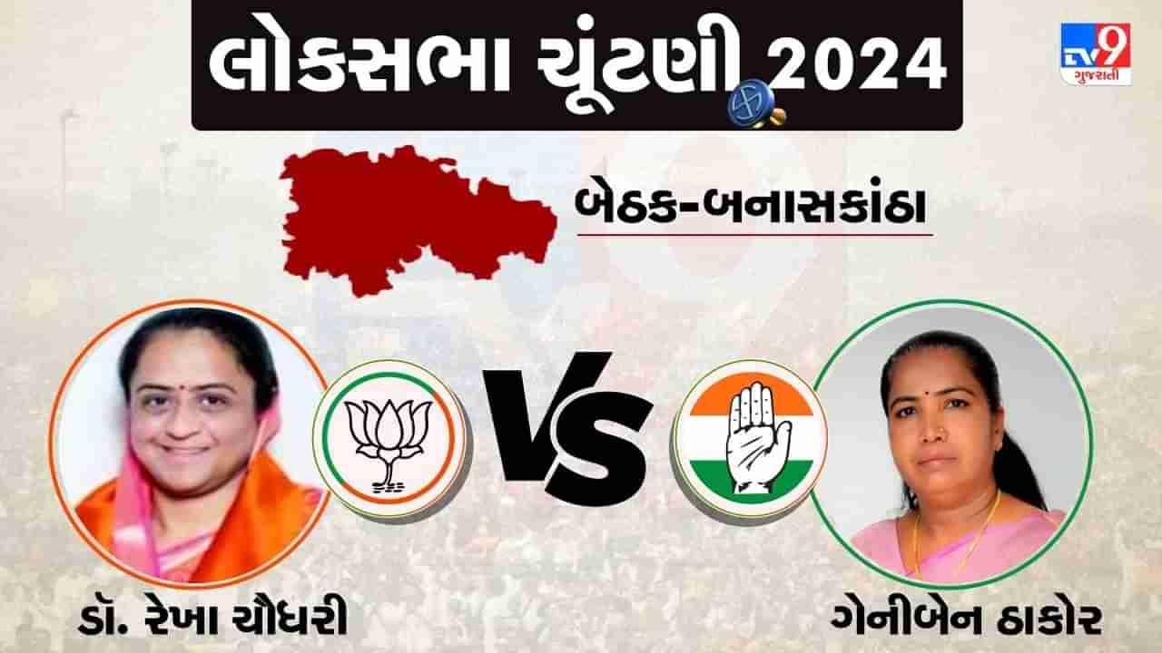 બનાસકાંઠા બેઠક પર મહિલાઓ વચ્ચે જંગ,  ડો. રેખા ચૌધરી સામે કોંગ્રેસના ગેનીબેન ઠાકોર