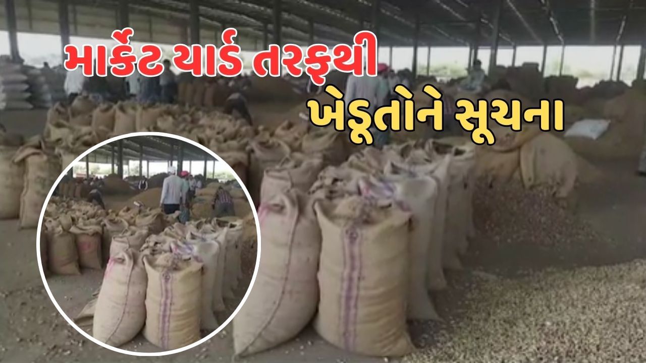 Rajkot Video : માવઠાના સંકટ વચ્ચે માર્કેટ યાર્ડે ખેડૂતોને પાક ખુલ્લામાં ન ઉતારવા આપી સૂચના