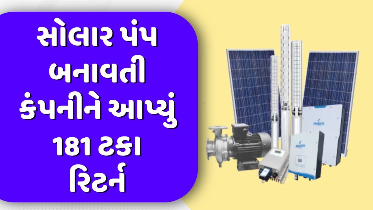 સોલાર પંપ બનાવતી કંપનીને સરકાર તરફથી મળ્યો મોટો ઓર્ડર, એક વર્ષમાં