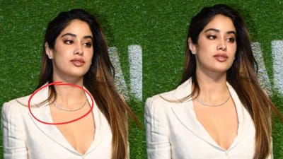 જાહ્નવી  કપૂર મેદાનની સ્ક્રીનિંગમાં બોસ લેડી તરીકે પહોંચી હતી. વાસ્તવમાં, ગઈકાલે જાહ્નવી  કપૂર તેના પિતા બોની કપૂરના પ્રોડક્શન હાઉસમાં બનેલી ફિલ્મ 'મેદાન'ના સ્ક્રીનિંગમાં પહોંચી હતી. આ દરમિયાન જ્હાન્વી કપૂર સફેદ લૂકમાં જોવા મળી હતી. સફેદ પેન્ટ અને મેચિંગ હીલ્સ સાથે સફેદ બ્લેઝર પહેરેલી, અભિનેત્રી આ લુકમાં ખૂબ જ આકર્ષક લાગી રહી હતી. જો કે, આ સમય દરમિયાન, જાહ્નવીના લુક કરતાં વધુ, તેના ગળામાં ચમકતા સિલ્વર પેન્ડન્ટે લોકોનું ધ્યાન આકર્ષિત કર્યું. 