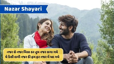 Nazar Shayari : એક નજર જો દેખ લીયા તુજે, ફીર કહી ઓર નજર હી ના ઠહેરી..વાંચો શાયરી