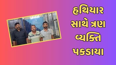 Kheda : સેવાલિયા ચેકપોસ્ટ પર હથિયાર સાથે 3 વ્યક્તિની ધરપકડ, જુઓ Video
