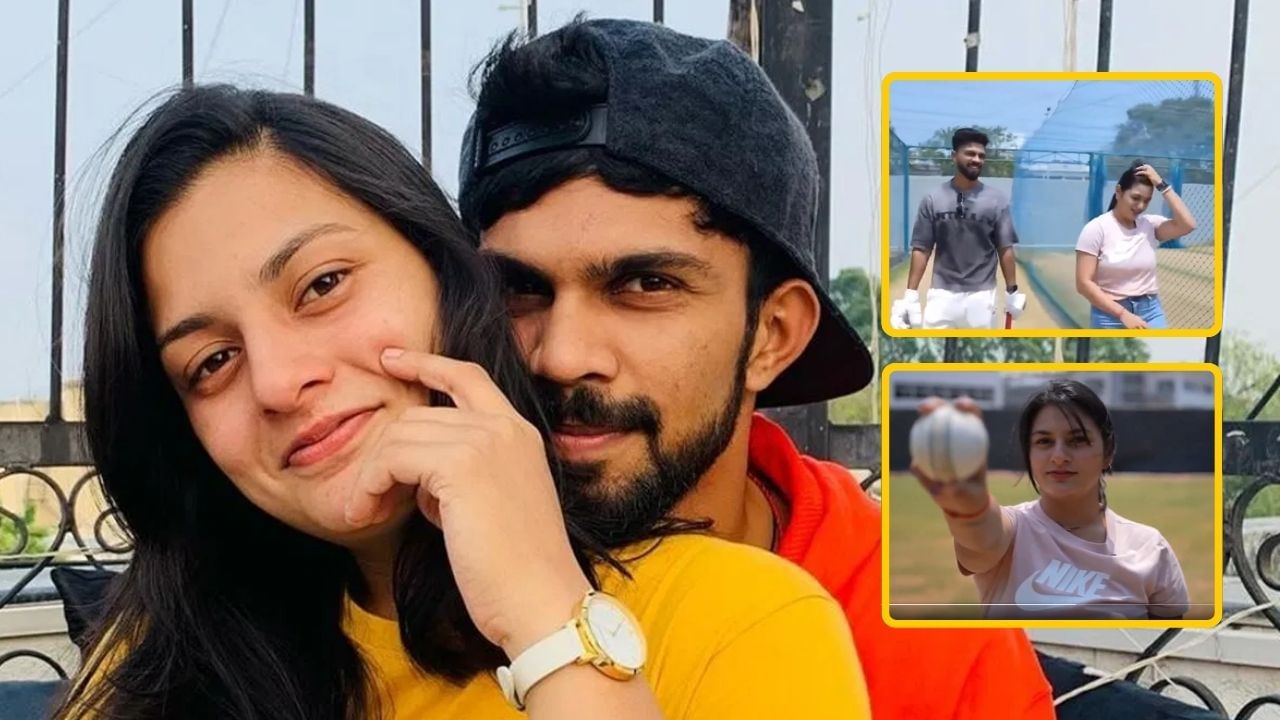 IPL છોડી CSKનો કેપ્ટન પત્ની સાથે ક્રિકેટ રમતો જોવા મળ્યો, ક્રિકેટર પત્નીએ કરી શાનદાર બોલિંગ, જુઓ વીડિયો