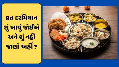 Navratri 2024 : નવરાત્રિના ઉપવાસમાં શું ખાવું જોઈએ અને શું નહીં? આટલું જાણી લેશો સરળ થઈ જશે તમારું વ્રત