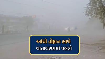 અમદાવાદના વાતાવરણમાં એકાએક આવ્યો પલટો, શહેરના અનેક વિસ્તારોમાં તોફાની પવન સાથે વરસ્યો વરસાદ- Video