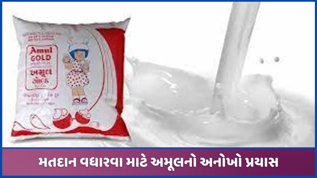 મતદાન વધારવા માટે અમૂલનો અનોખો પ્રયાસ, 1 લીટર દૂધે મળશે વધુ 1 રુપિયો, જાણો